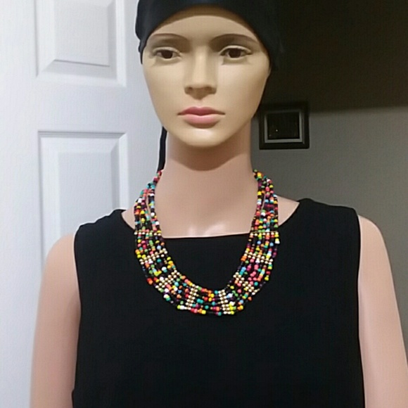 🌸Sand bead colored necklace🌸 - Picture 7 of 8